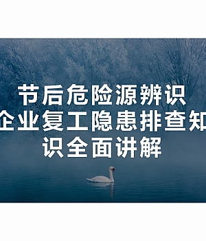 企业复工隐患排查知识全面讲解(101页)