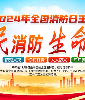 241024-消防安全月海报10套2(原版PSD)(百度网盘链接下载)