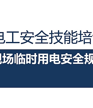 241116-2024最新电工安全培训教材