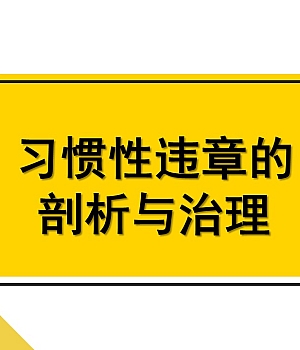 员工习惯性违章的剖析与治理