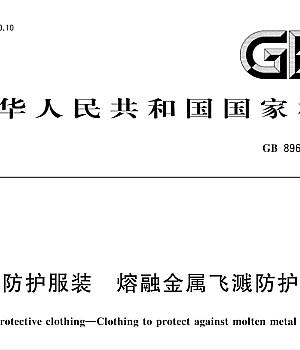 GB8965.3-2022 防护服装 熔融金属飞溅防护服