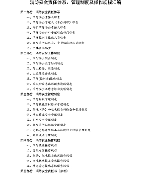 241227-消防安全责任体系、管理制度及操作规程汇编