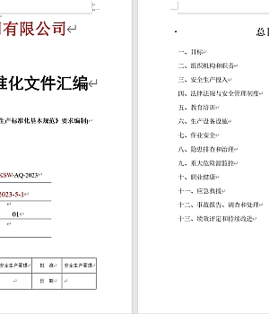 安全生产标准化全套文件资料汇编542页