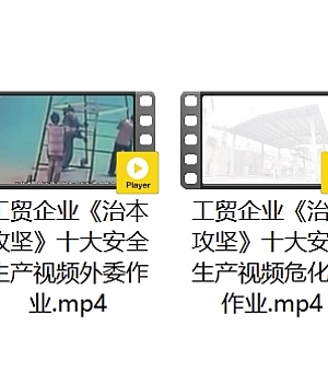 工贸企业《治本攻坚》十大安全生产视频