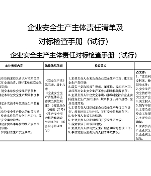 250103-2025企业安全主体责任清单及对标检查手册16页