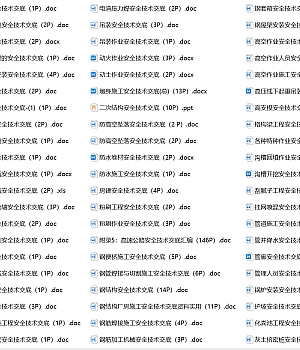 建设工程项目安全技术交底汇编(240个)