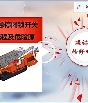 更换掘锚机急停闭锁开关标准作业流程及危险源
