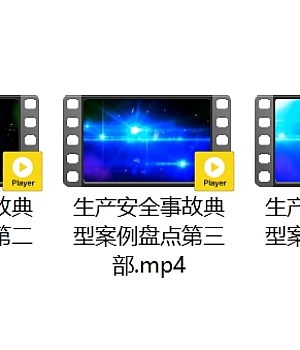 安全生产警示片《痛·思》3部、生产安全事故典型案例盘点3部、重特大事故案例解析3部