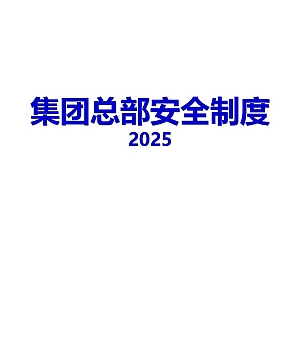 250319-2025集团公司安全指导手册