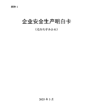 10个行业领域安全生产明白卡