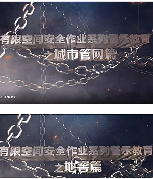 6部有限空间安全作业系列警示教育片