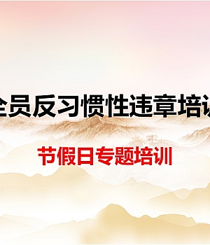 250430-2025节前全员反习惯性违章培训