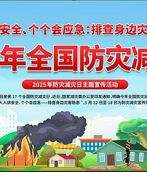 2025年防灾减灾日海报(百度网盘链接下载)