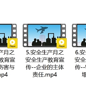 2025年安全生产月之安全生产教育宣传系列片(9部)
