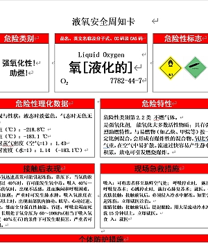 液氧安全周知卡
