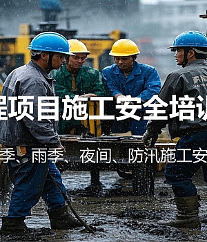 【课件】2025夏季雨季、防汛、夜间施工安全教育培训43页