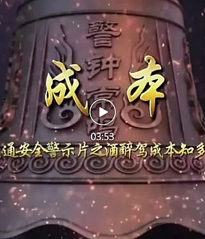 新发布!2025酒醉驾警示教育片《成本》