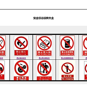 安全标志标牌大全(108页)