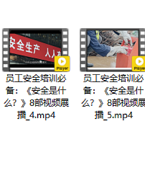 员工安全培训必备:《安全是什么?》8部视频展播