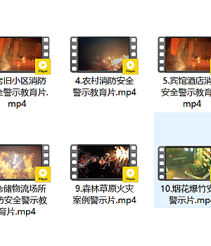 10部火灾警示教育片 请大家认真学习并转发分享给更多人