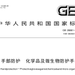 GB28881-2023手部防护 化学品及微生物防护手套