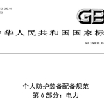 GB39800.6-2023 个体防护装备配备规范第6部分：电力