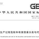 GBT13861-2022生产过程危险和有害因素分类与代码